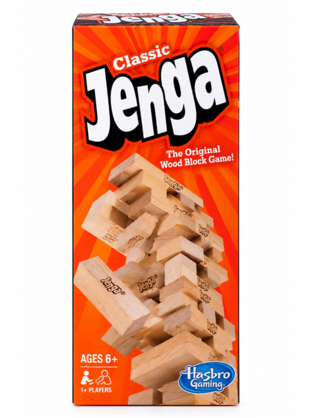 Jenga Classic Hasbro Original Wood Block Stacking Game Family Party Game 6+